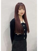 エスアンドケー 下通店(S&K)&nbsp;姫カット×ワインレッド