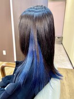 ラシクゼロ 草加駅前(Lashiku Zero)&nbsp;ネイビーブルーのインナーカラー　1/23