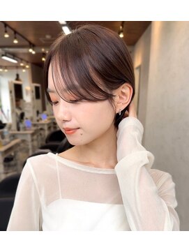 ダム(DaM) ナチュラルボブ前髪ありイメチェン20代30代40代ショートボブ