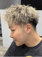 ドゥーエン 上本町店(DoEN)&nbsp;メンズカット×ツイストパーマ×メッシュ