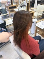 ロッコ 船橋駅(Rocco) イヤリングカラーオレンジ透明感ベージュ/髪質改善