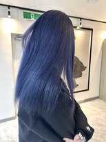 ヴィア 京都烏丸(Via) ネイビーブルー/ネイビー/ブリーチ/ダブルカラー/髪質改善