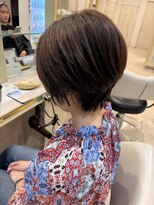 アッシュ 仙川店(Ash) 脱白髪染め丸みショート白髪ぼかしハイライト40代50代60代