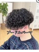 プードルパーマ×重めメンズマッシュ/名古屋/名駅