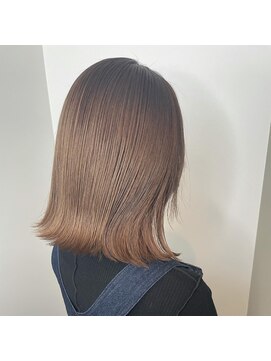 ナンバー(number+) 20代30代40代ミルクティベージュオルチャンヘアハイトーン