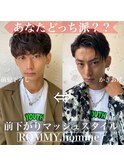 前下がりマッシュメンズスタイルROMMY Homme