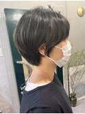 ショートスタイル オリーブベージュ