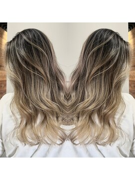 フォーク(FOLK) YAMATO ハイライトバレイヤージュ白髪ぼかし