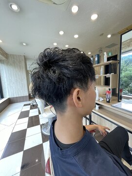 アース 東神奈川店(HAIR & MAKE EARTH) 外ハネバブルフェザーマッシュ