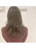 シアーグレージュゆる巻きロング春パーマ/池袋