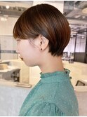 ブラウンショート_大人ガーリーチョコレートプリカール_ba413202
