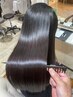 カット+髪質改善酸性ストレート+髪質改善ヘアエステTr+ナノバブルヘッドスパ