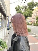 ベージュ強めのピンクベージュカラー