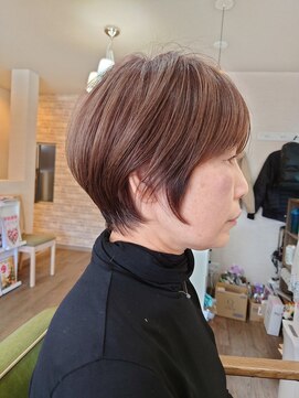 ミエル(miel) 【ヘアーデザインミエル】丸みショートカット