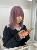 美髪◎ピンクブラウン/エアリーロング/髪質改善/ハイトーン