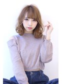ふんわりゆるカールミディアムヘア