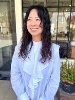 モク 京都北白川店(MOK) 【ロングパーマ】束感スタイリング