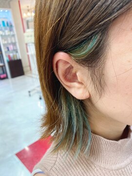 エフエフヘアー(ff hair) back style☆イヤリングカラーvol.835