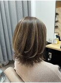 白髪ぼかしハイライト