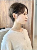 大人前髪なしショート/ショートヘア/ショートボブ/30代40代50代