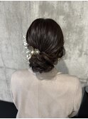 シンプル綺麗なアップスタイル