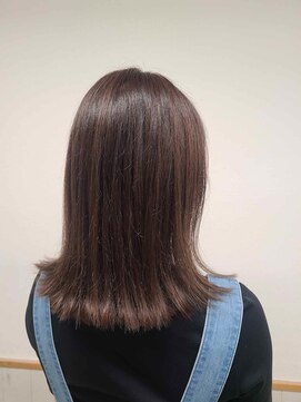 カルテット 高円寺店(Quartetto) 黒髪/前髪パーマ/グレーベージュ/レイヤーロング/インナーカラー