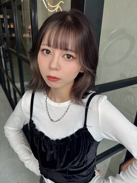 メゾンハル(Maison HALU) くびれボブ×インナーカラー