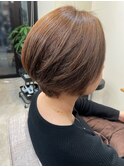 ハンサムショート、ライトベージュ