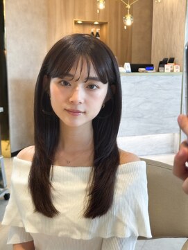 カインド 南青山(hair&make up KIND) バタフライカット チャコールグレー