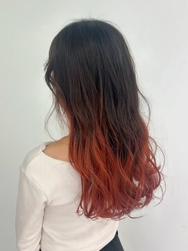 アンジェロ カリノ(Angelo Carino) 【暖色グラデーション】レッドブラウン/ブリーチ/20代/30代