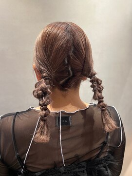 ニコ(NICO) デザインカラー ツインヘアアレンジ☆彡 09.27