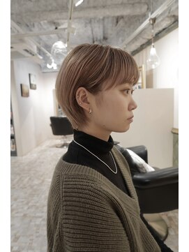 メモリーズ 水天宮前店(Memories) 30代40代小顔マッシュショートオリーブグレーココアベージュ