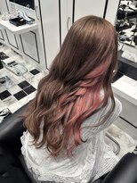 ゼノ(Xeno)&nbsp;チョコレートブラウン×ベビーピンク