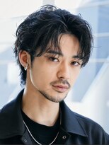 フィフス 大分(fifth) 大分無造作ルーズパーマメンズカットナチュラルセンターパート