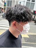 マッシュヘア/波巻きパーマ/men's/スパイラルパーマ