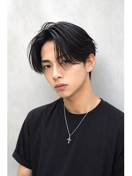 メンズフィール 心斎橋(MEN'S FEEL) 毛流れセンターパート ニュアンスパーマ 韓国ヘア