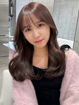 エヌアイ オモテサンドウ(ni omotesando) 大人かわいい◇ツヤ透明感モカブラウン顔周りレイヤー