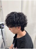 波巻きパーマ