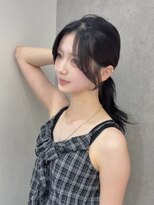 エラン トウキョウ 学芸大学店(elan tokyo)&nbsp;結んでも可愛い/顔まわりカット/レイヤーカット/黒髪