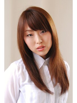 オレンジ(orange) 柔らかな艶感ストレート