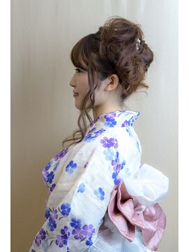 アイルビーヘア(I'll b hair) 【下北沢＊I'll b hair＊】浴衣に似合うモーブカラーアレンジ