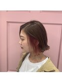 Lee梅田★インナーカラー×チェリーpink