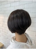 大人可愛いショートボブ/アッシュブラウン