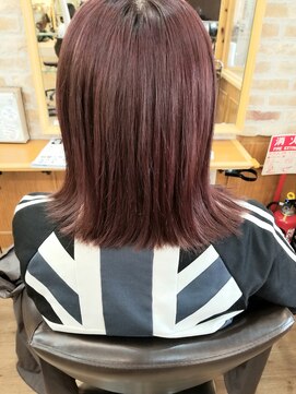 ルークス 中央林間(LOOOKS) 濃いめの色味で赤髪へ