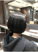 乾かすだけでまとまる丸みショートボブ♪簡単スタイリング♪
