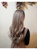 透明感◎ハイトーン♪アッシュグレー♪エクステロング(^^)