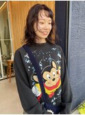 【oasisマミ】20代30代大人可愛いウェーブパーマピンクブラウン