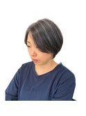 *白髪にも◎ハイライトシルバーグレージュ*