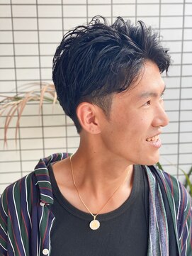 スウェル 船橋店(Swell) ハイライト/マッシュパーマ/束感/波巻き/メンズ