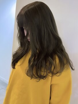 メゾンアクア 表参道(Maison ACQUA) ☆オリーブベージュ ダブルカラー オリーブ カラー